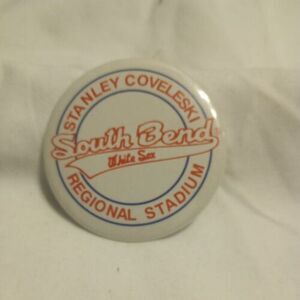 Vintage 1980's South Bend White Sox Button Pin